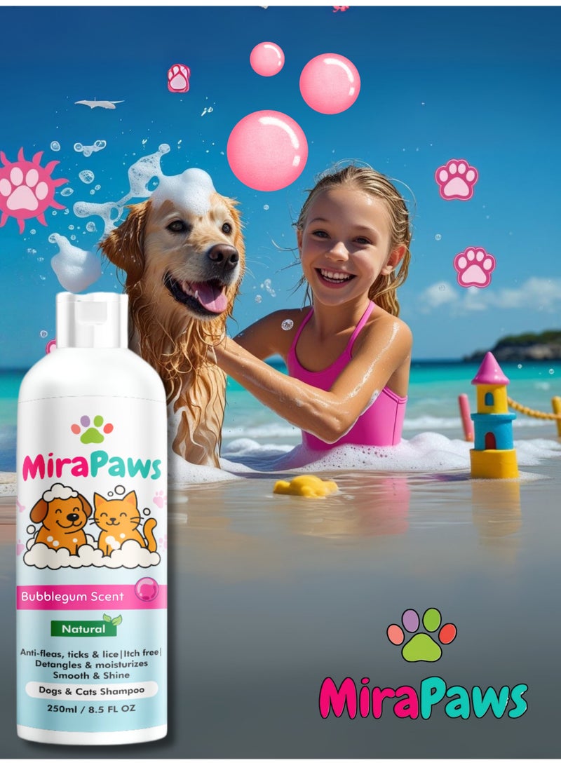 ميرابوس شامبو للحيوانات الأليفة - برائحة العلكة 250 مل - Image 4