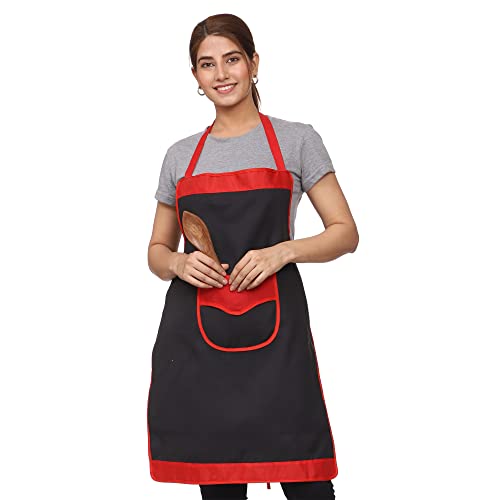 JMi Plain Waterproof Apron With Front Designer Pocket For Kitchen, Cooking, Dusting, Home. (Pack of 2) (Multi 3) - Image 5