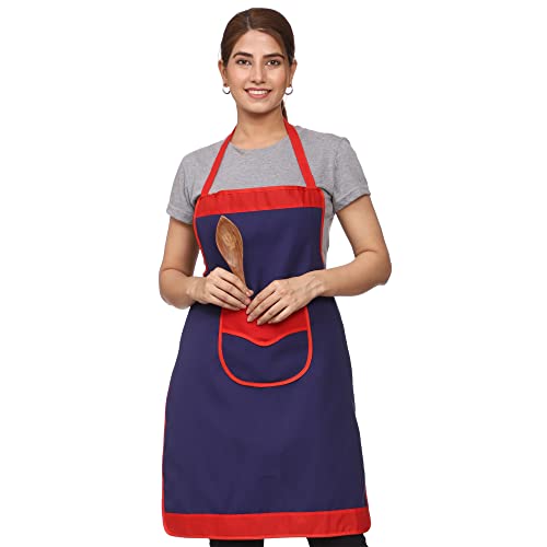 JMi Plain Waterproof Apron With Front Designer Pocket For Kitchen, Cooking, Dusting, Home. (Pack of 2) (Multi 3) - Image 4