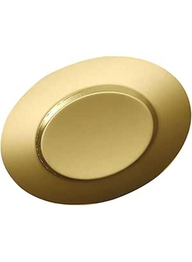 Stainless Steel 14cm Round Dinner Plate Metallic Steak Dessert Serving Tray - Image 1