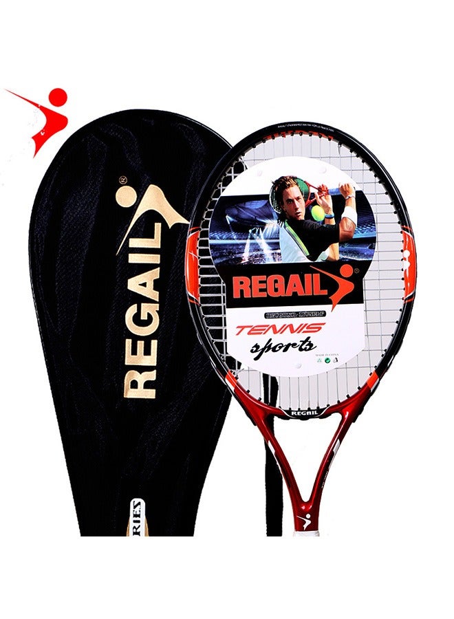 REGAIL carbon composite one-piece tennis racket, ultra-light training and competition tennis racket for men and women in college - Image 2