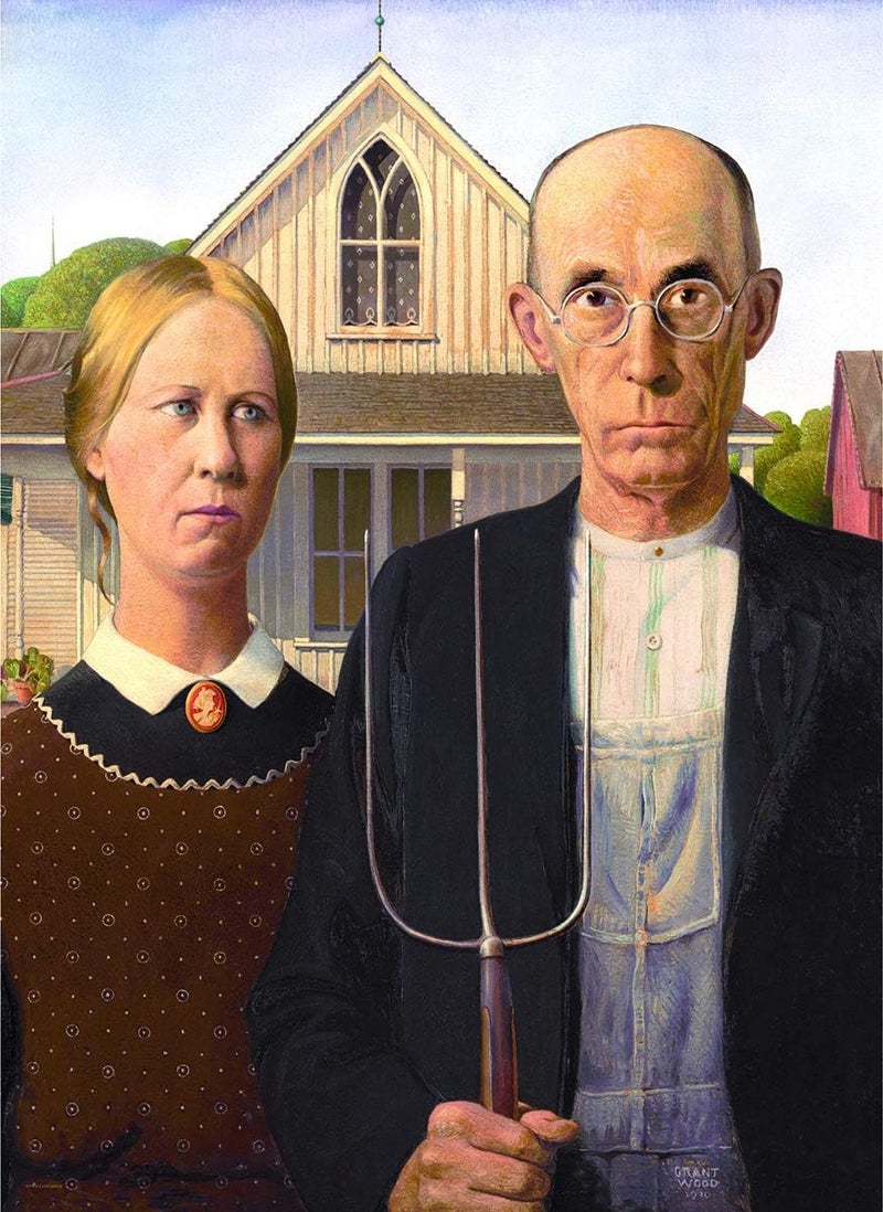 EuroGraphics American Gothic by Grant Wood 1000Piece Puzzle - Image 2
