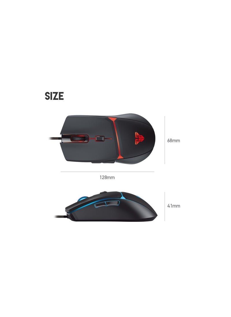 FANTECH - FANTECH CRYPTO VX7 Gaming Mouse | Optical Sensor 8,000 DPI | 6 Programmable Buttons | 10 Million Clicks Lifetime | SOFTWARE SUPPORT - Image 1