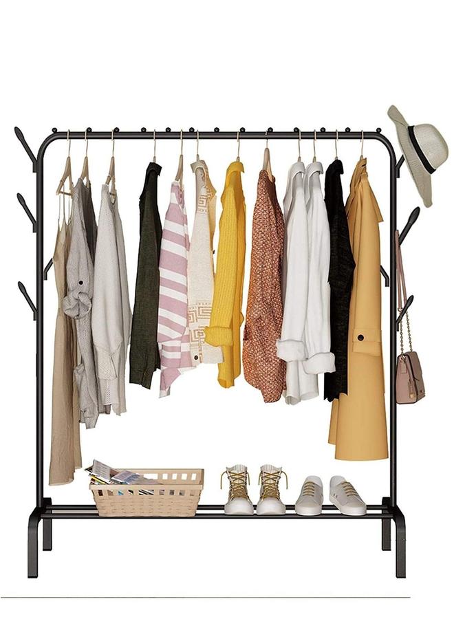 HOMESTAR Floor Standing Cloth Rack Clothes Hanger Garment Metal Rail - Image 1