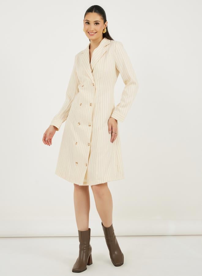 Styli Striped Blazer Dress  - Image 1