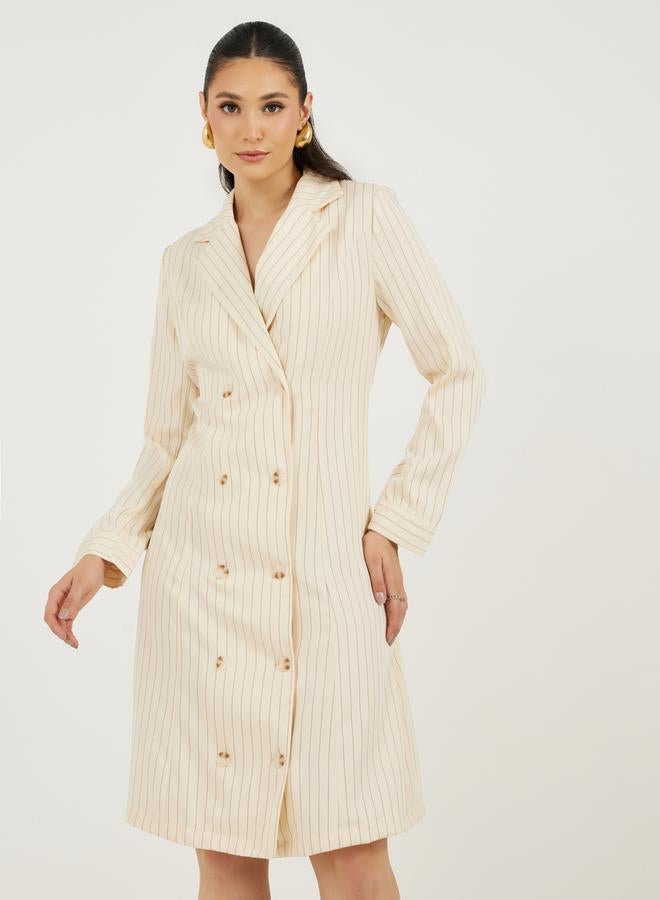 Styli Striped Blazer Dress  - Image 2