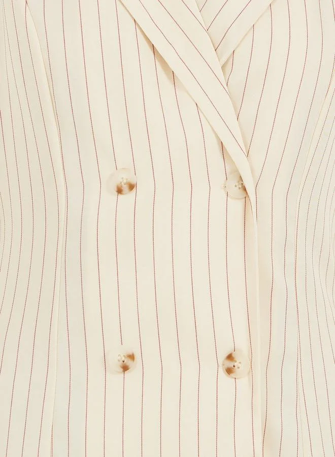 Styli Striped Blazer Dress