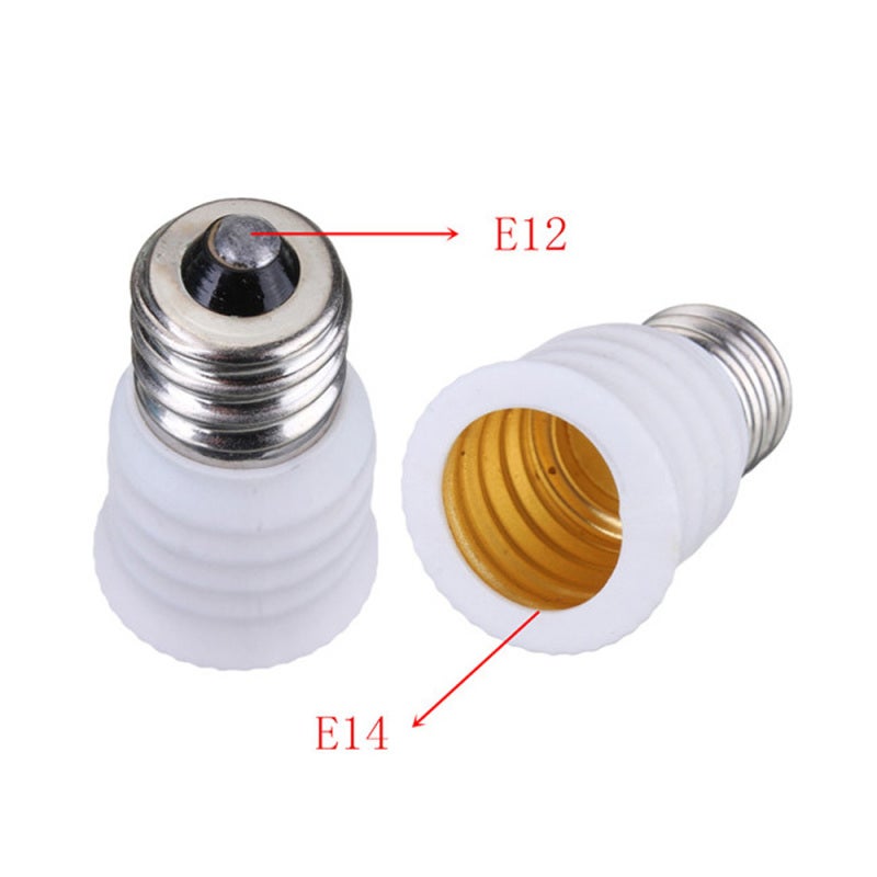 E12 To E14 Socket Lamp Adapter - Black Nickel Plated Copper Base Lamp Converter for All Voltage Light Holder Use - Image 3