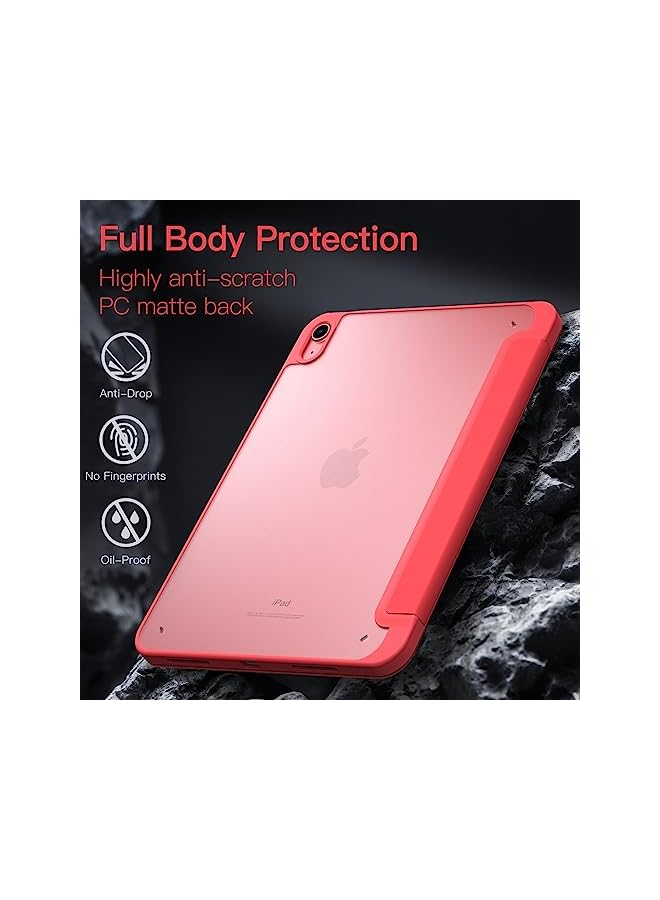 Jetech غطاء غير لامع لجهاز آيباد 10 (10.9 بوصة، موديل 2022، الجيل العاشر) مع حامل قلم، ظهر شفاف غير لامع، غطاء واقي رقيق للجهاز اللوحي (بطيخ) - Image 4