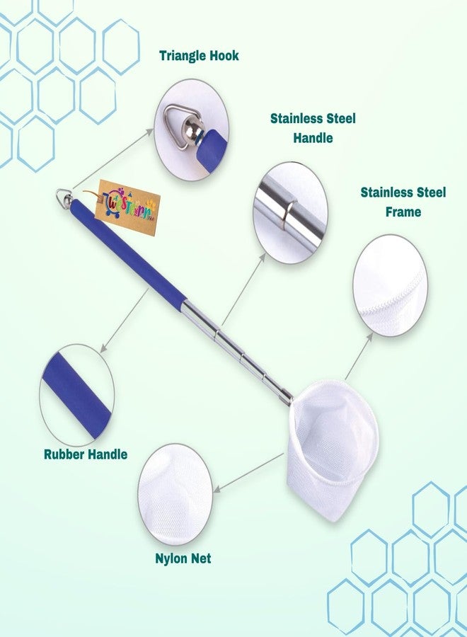 Western Era Extend-O-Net Fishing Tool by Crystal Cove: Extendable Handle for Easy Aquarium Maintenance, Heavy-Duty Netting Material for Secure Fish Capture, Adjustable Length for Customized Use - Image 2