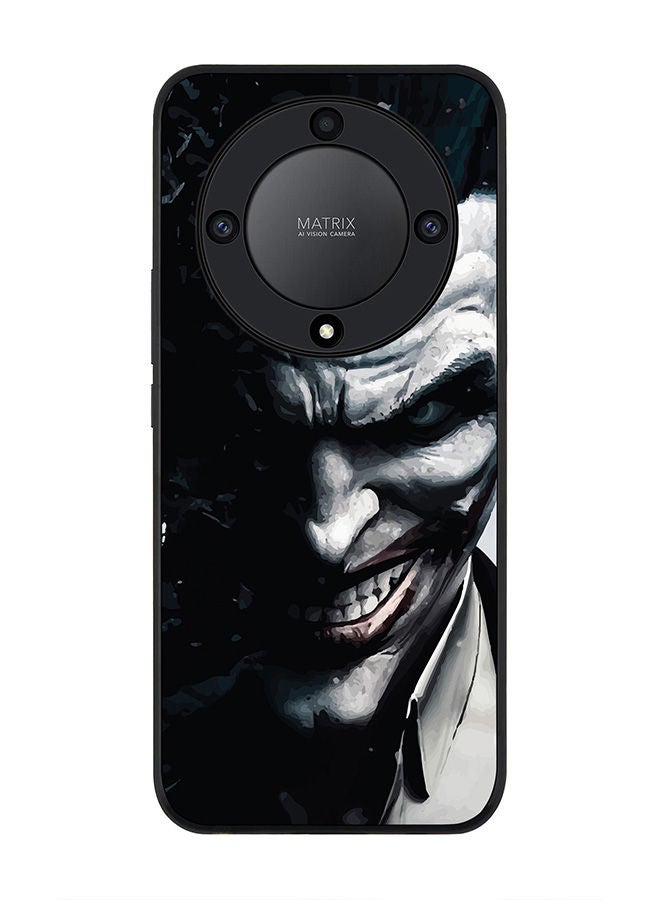 Stylizedd Rugged Black edge case for Honor X9a 5G Slim fit Soft Case Flexible Rubber Edges Anti Drop TPU Gel Thin Cover -  Arkham Joker - Image 1