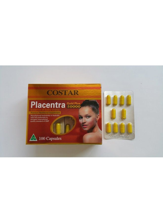 Costar Sheep Placenta Extract High Strengh Gold Plus 50000mg Baby Sheep Essence 100 Capsules Australian Made - Image 3