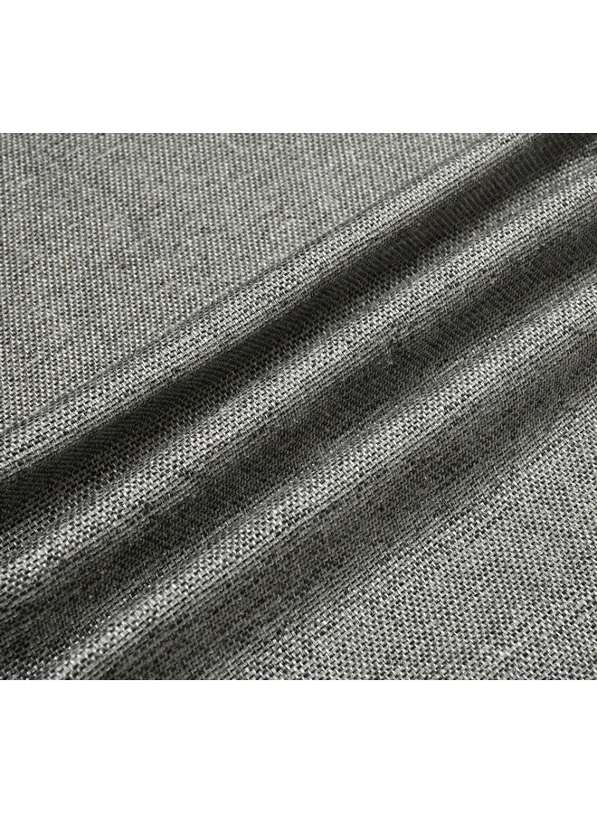FRESH FROM LOOM FRESH FROM LOOM Unstiched Jute Plain Solid Fabric Rich Cloth For Sofa Fabric - Cushion - Table Cloth - Curtain Fabric (Lenth X Width - 394 X 55 Inch/1000 X 140 Cm - 10 Meter | Grey) - Image 2