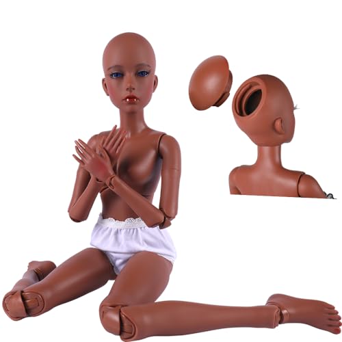 UCanaan دمية UCanaan مخصصة 13 BJD 19 مفصل عارية دمية SD فتاة 24 بوصة دمى مفصلية أنثوية مكياج أساسي لدمى DIY أفضل هدايا لعيد الميلاد عيد الميلاد - Image 1