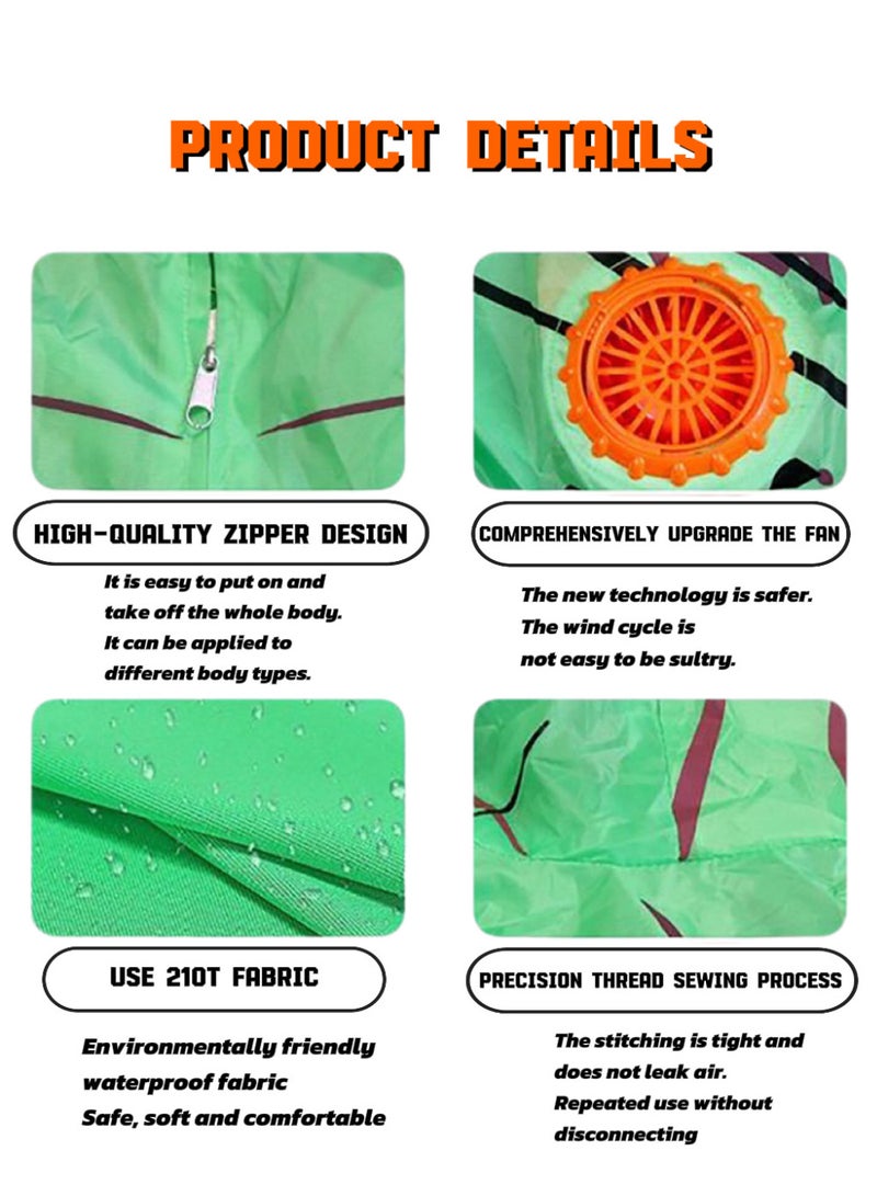 TNGames Halloween Alien Inflatable Costume, fun-style cosplay outfit, holiday party performance prop for children (Height: 120-150cm) - Image 5