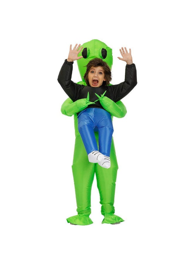TNGames Halloween Alien Inflatable Costume, fun-style cosplay outfit, holiday party performance prop for children (Height: 120-150cm) - Image 3