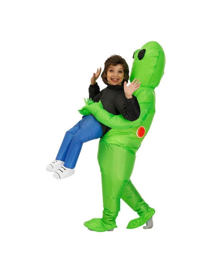 TNGames Halloween Alien Inflatable Costume, fun-style cosplay outfit, holiday party performance prop for children (Height: 120-150cm) - Image 4