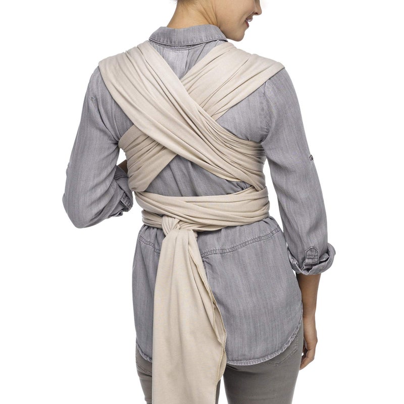Moby Baby Wrap Carrier Evolution by Petunia Pickle Bottom for Newborns to Toddlers (8-33lbs), Infant Sling Carrier, Hands Free Design, Adjustable for All Body Types (Almond) - Image 5
