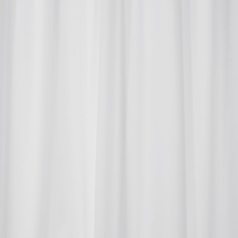 Croydex GP85115 Professional Plain White Water-Resistant Textile Shower Curtain 1800 X 2000mm - Image 3