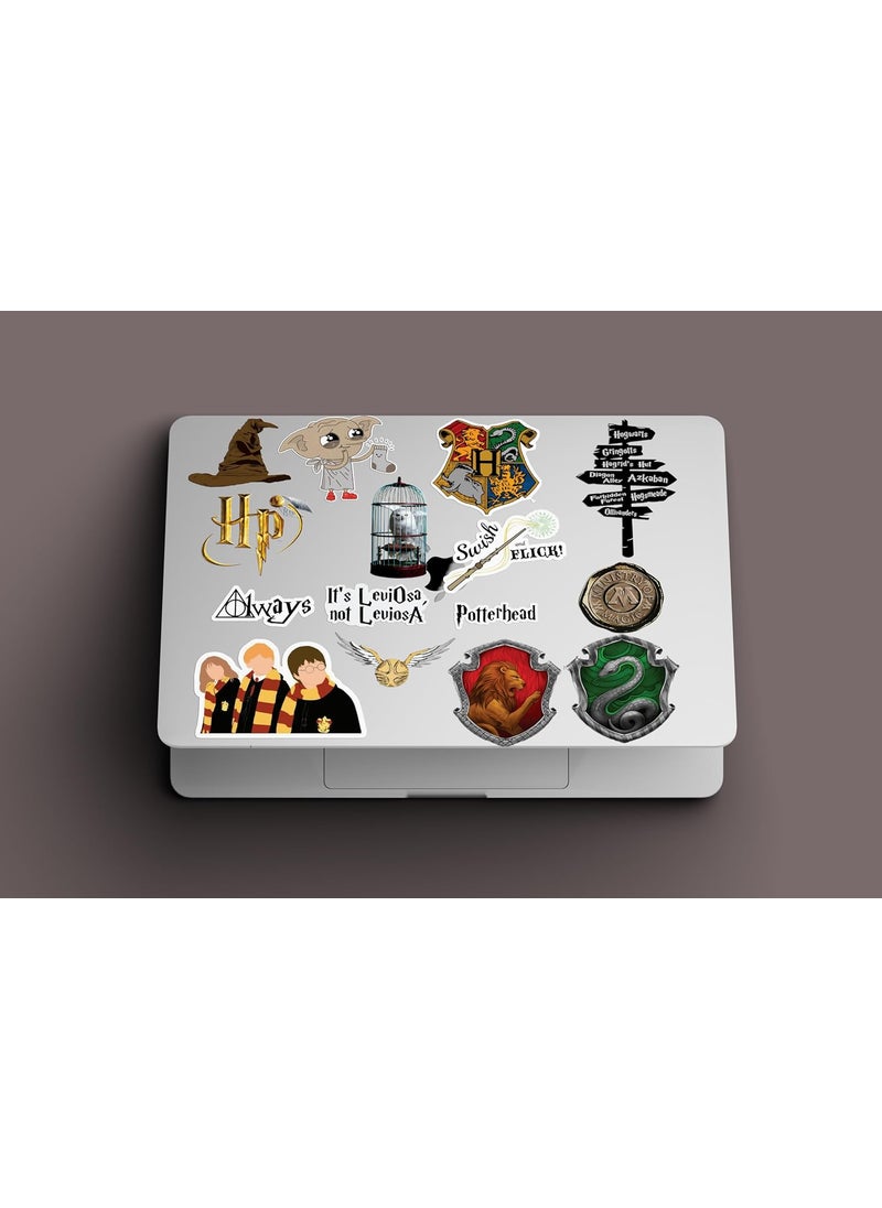 D2c D2C Vinyl Harry Potter Scrapbook Stickers Pack of 27 Glitter Finish Waterproof for Laptop Journal Scrapbook Diary Guitar Mobile D1 SelfAdhesive Wall 05 Mm  - Image 2