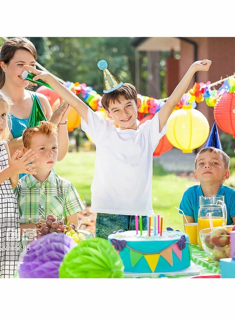 Excefore Party Hats | Birthday Party Cone Hats | Paper party hats | Multicoloured | For Adults and Kids | Birthday Party Accessories | Birthday Decoration Celebration Cone Hats - Image 3