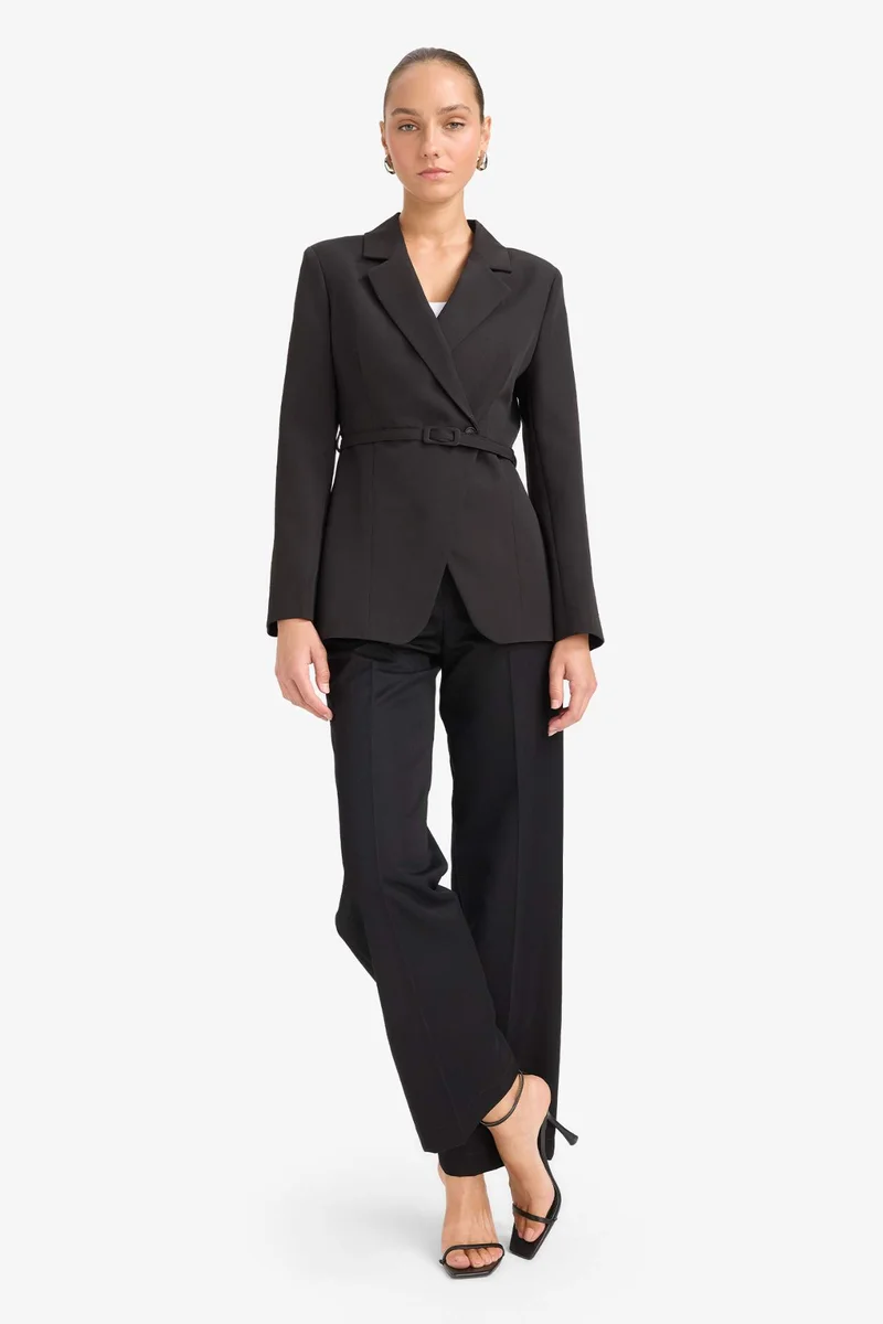 ديفاكتو Regular Fit Jacket Collar Blazer
