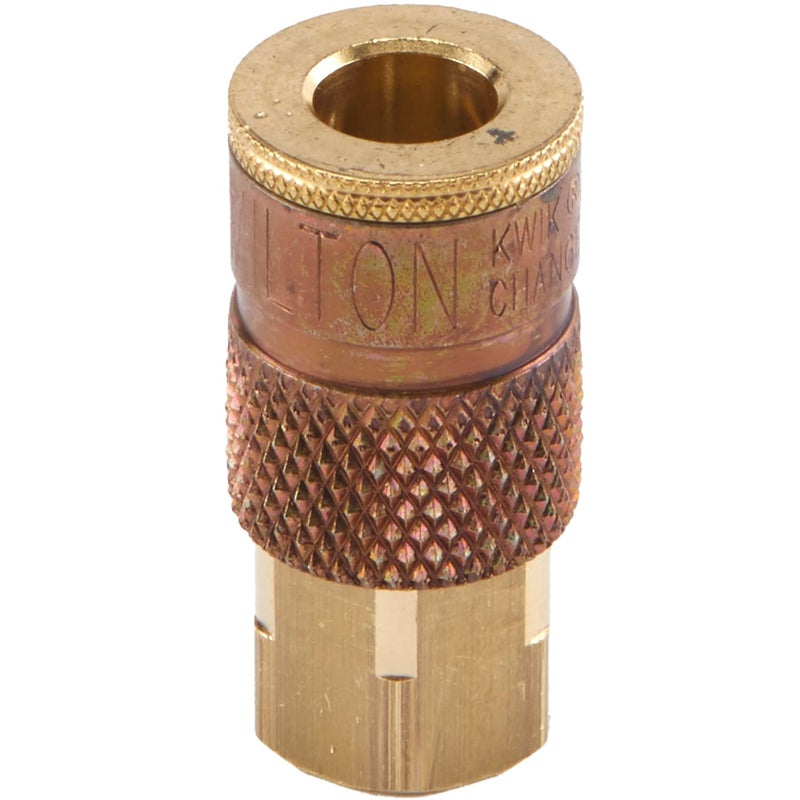 Milton (785) 1/4" FNPT Female T-Style Air Compressor Quick Connect Fitting Coupler (10 pieces) , Blue - Image 3