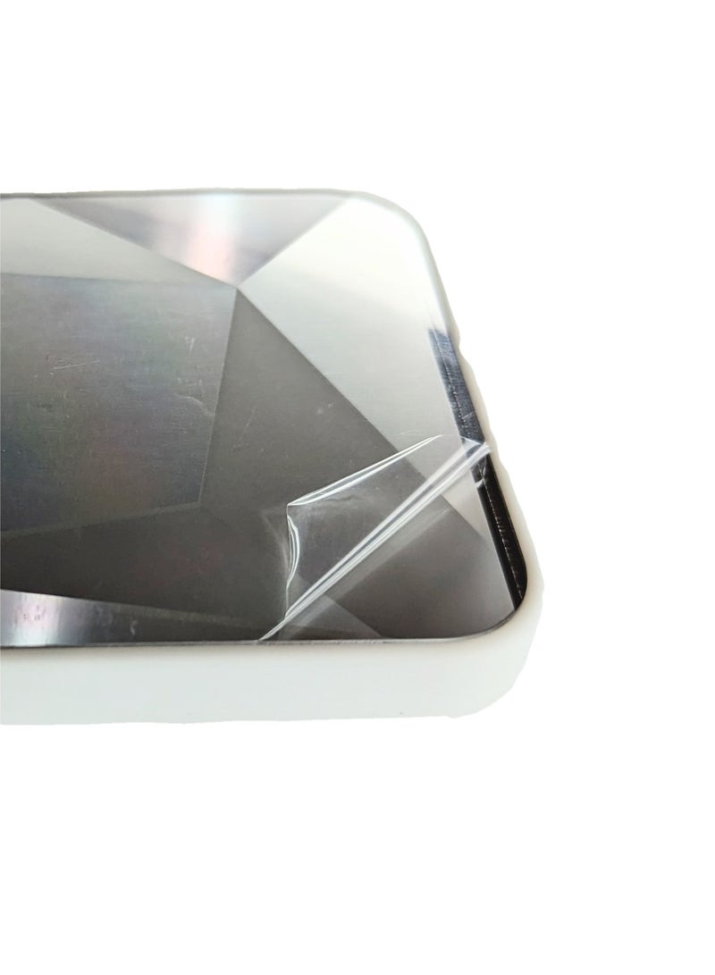 HEXABEX حافظة آيفون 13، حافظة حماية لهاتف آيفون 13 باللون الفضي - Image 3