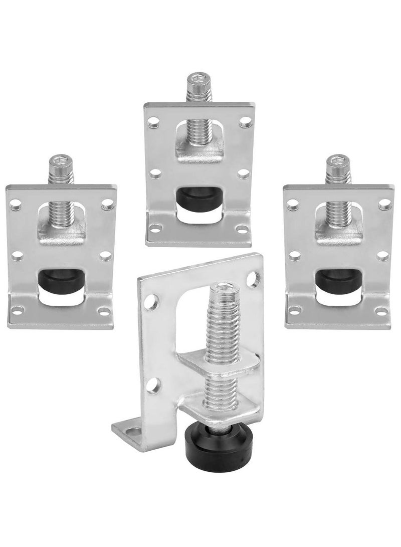 SOLARAE Heavy Duty Leveling Feet, 4 Pcs Furniture Leveling Feet Adjustable Feet, for Workbench Baseboard Adjustable Brackets, for Furniture,Table, Sofa, Cabinets, Cabinets, Workbench (5 x 4 x 3.9cm) - Image 1