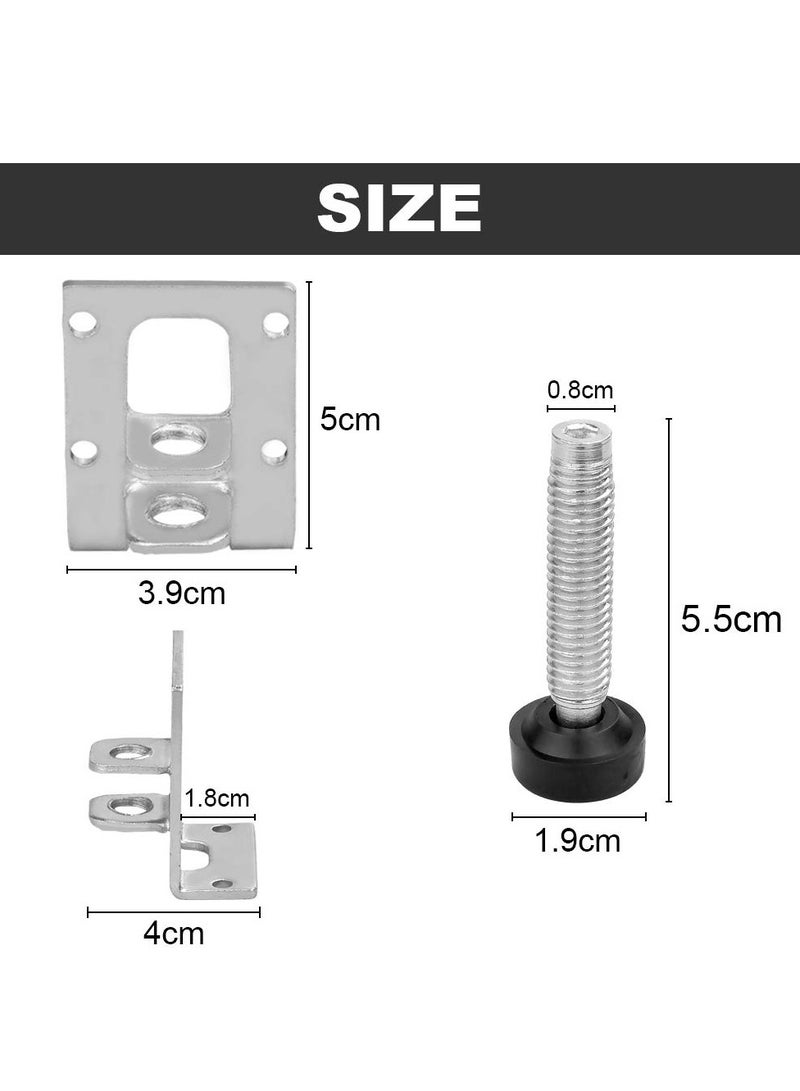 SOLARAE Heavy Duty Leveling Feet, 4 Pcs Furniture Leveling Feet Adjustable Feet, for Workbench Baseboard Adjustable Brackets, for Furniture,Table, Sofa, Cabinets, Cabinets, Workbench (5 x 4 x 3.9cm) - Image 2