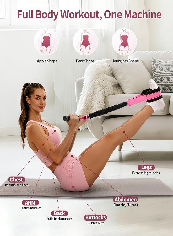 SirDone Pedal Resistance Bands with Handles, Upgraded 55LBS Thickened Latex Exercise Bands, Soft Foam Pedal, Sit Up Trainer for Abs Core Arms Legs, Home Gym Equipment for Pilates Yoga Physical Therapy - Image 3