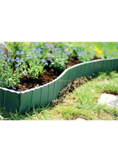 Prosperplast High Quality Plastic Garden Fence Forest Green 595 x 16 cm IKRR-G851  - Image 3