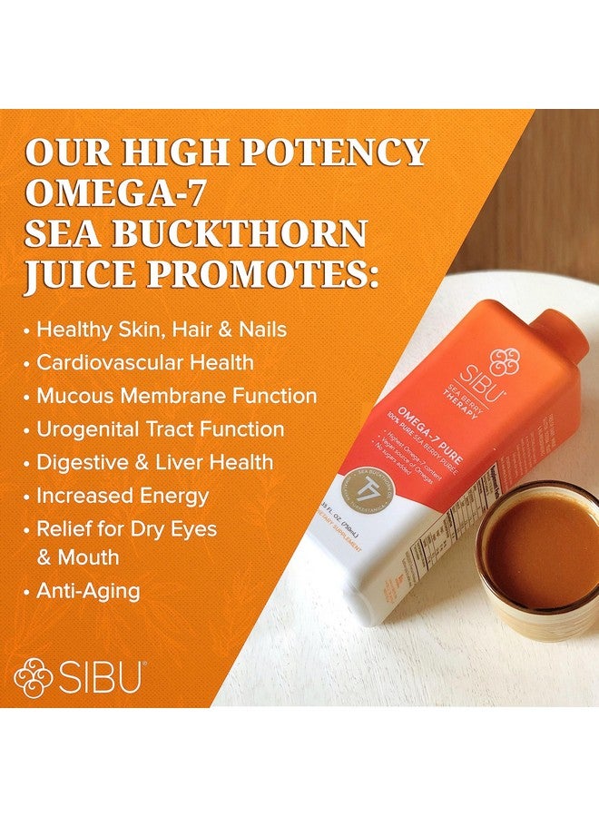 SIBU Omega 7 Pure 100% Pure Sea Buckthorn Juice (32 Oz) Usda Organic Boosts Immune System Supports Cardiovascular Health Amazing For Skin Hair And Nails - Image 4