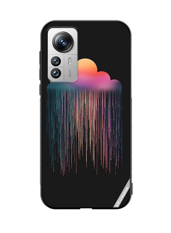 VR CREATIVE Protective Case Cover For Xiaomi 12X Animated Rain Design Multicolour - Image 1