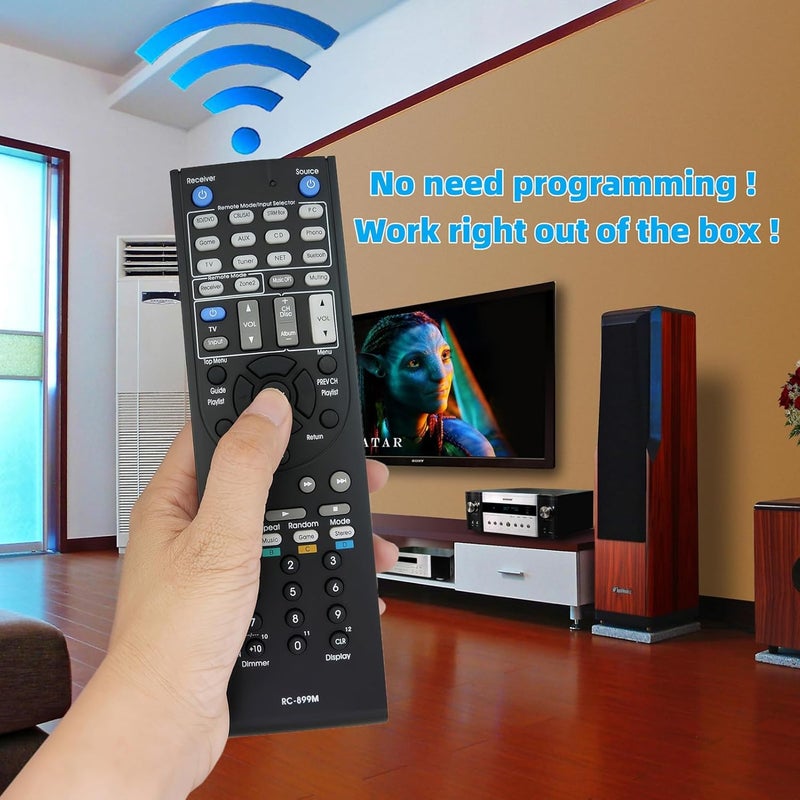 RC-899M Replacement Remote Control for Onkyo TX-SR504 TX-NR555 TX-SR353 TX-NR525 HT-R960 TX-NR929 HT-SR504 TX-NR757 A/V AV Receiver - Image 2