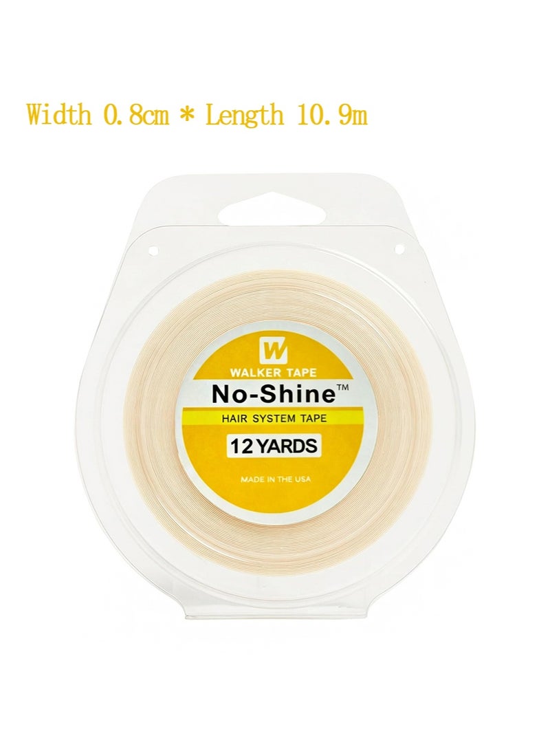 Walker Tape No-Shine Hair System Tape Roll Width 0.8cm * Length 10.9m/12 Yards，Hypoallergenic Double Sided Wig Tape for Lace Systems，Toupees, and Tape in Hair Extensions Human Hair，Maximum Wear Invisible Bonding Tape - Image 1