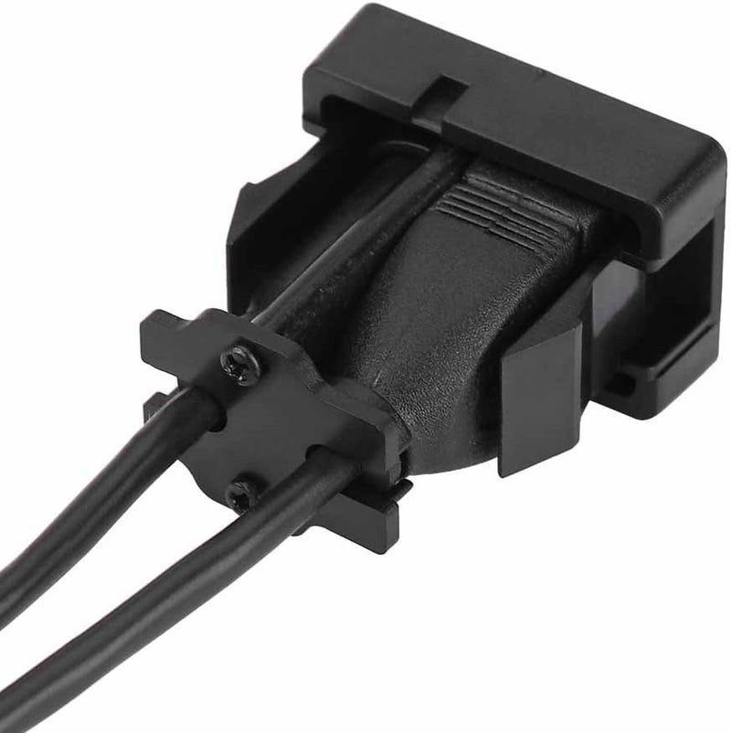راحة كابل USB للسيارة يُثبّت داخل لوحة القيادة، كابل تمديد USB يُثبّت داخل لوحة القيادة، مناسب للسيارات والقوارب والدراجات النارية، مزود بتقنية داخلية للسيارة، منفذ USB ومنفذ AUX - Image 3