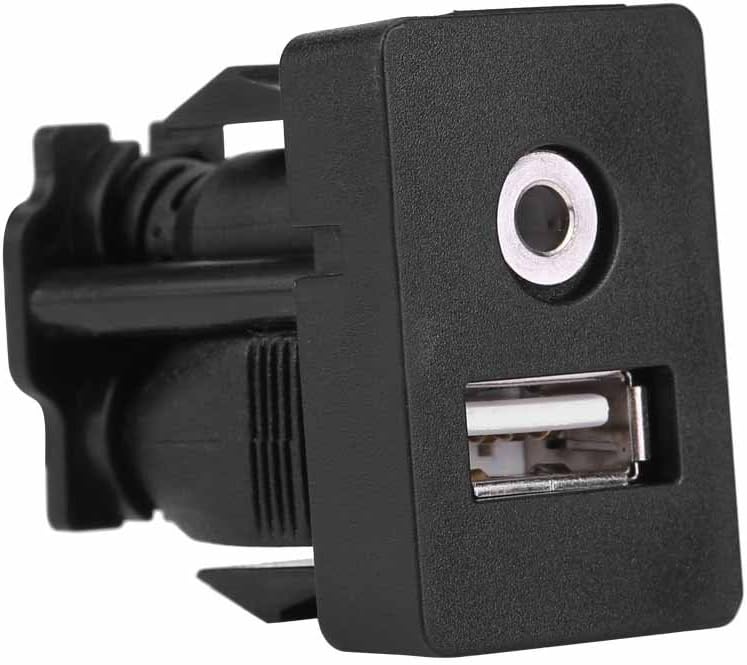 راحة كابل USB للسيارة يُثبّت داخل لوحة القيادة، كابل تمديد USB يُثبّت داخل لوحة القيادة، مناسب للسيارات والقوارب والدراجات النارية، مزود بتقنية داخلية للسيارة، منفذ USB ومنفذ AUX - Image 5