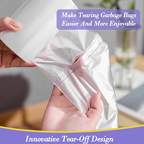 HOMMALY 3 Gallon 120pcs (Fit 3-3.2 Gal) Small Clear Trash BagsPlastic Strong Clear Garbage Bags,Bathroom Trash Can Bin Liners,Waste Basket Liner,Fit 10-13 Liter, 3 Gallon,3.2Gallon - Image 3