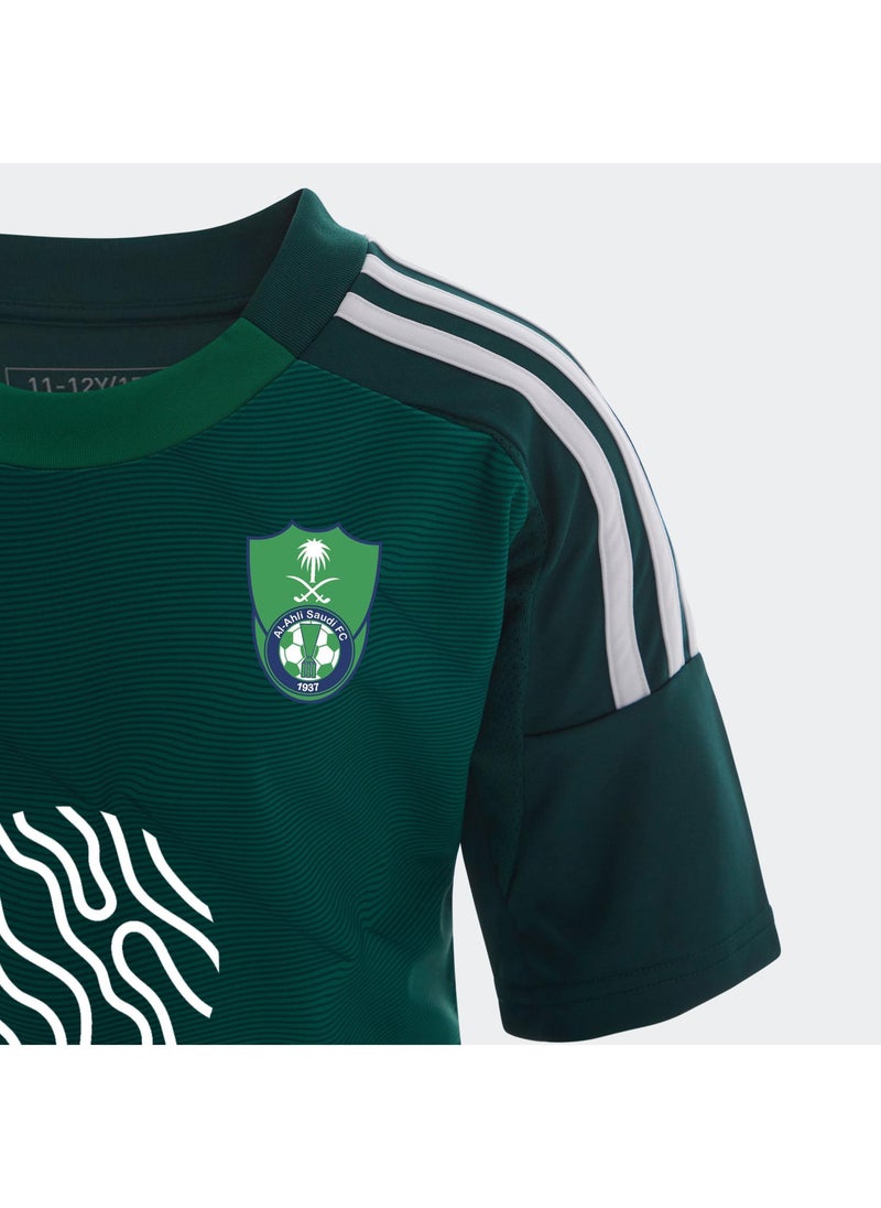 adidas تيشيرت أديداس الأهلي الخارجي للأطفال - أخضر - Image 4