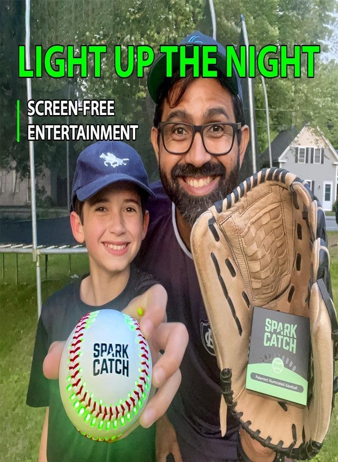 SPARK CATCH Light Up Baseball, Glow in The Dark Baseball, Sports Gear Accessories Gifts for Boys 8 9 10 11 12 13 14 15 Years Old, Kids Teens All Ages Gift Ideas (Impact-Activated version) (Neon Green) - Image 5