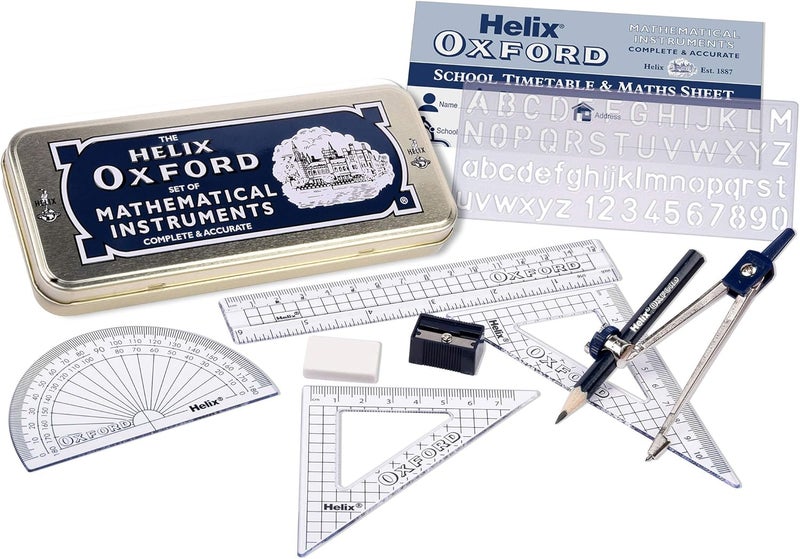 Helix Oxford Maths Set with Storage Tin - Image 2