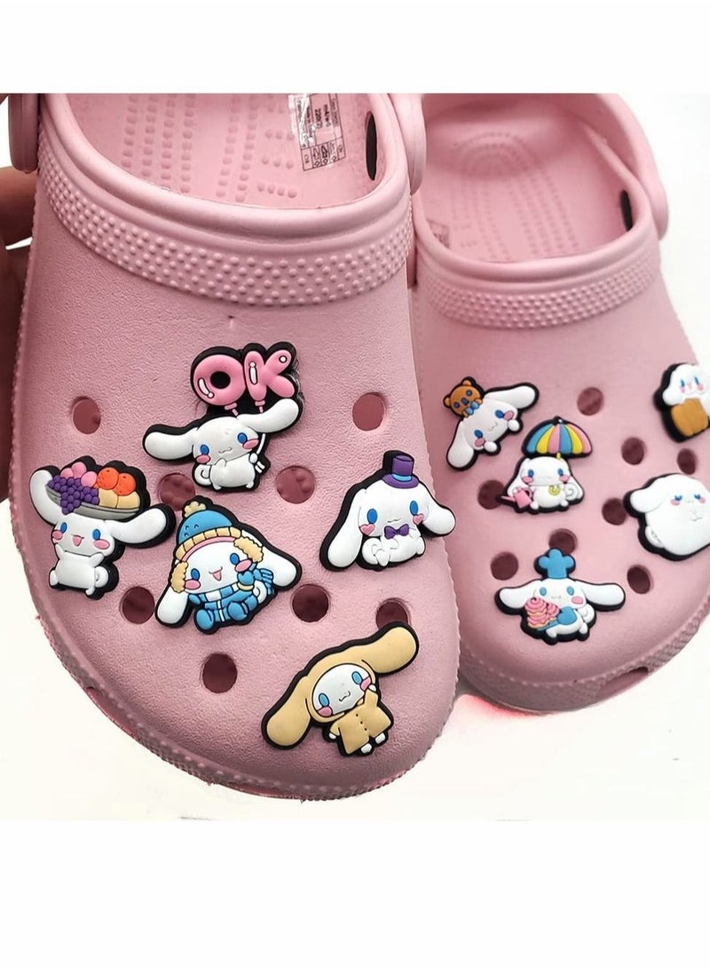 Generic - Croc Charm, 11 Pcs Crocs Charms for Kids Girls Teens, Shoe Charms for Clog Sandals Bracelets Decoration Party Favor Gifts, Croc Charms for Girls Women Kids, 11 Pcs(10 Charms +1 Bag) - Image 1