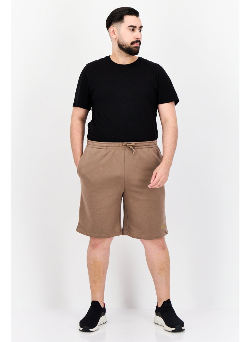 Core Elements Men Brand Logo Basic Short, Brown  - Image 2