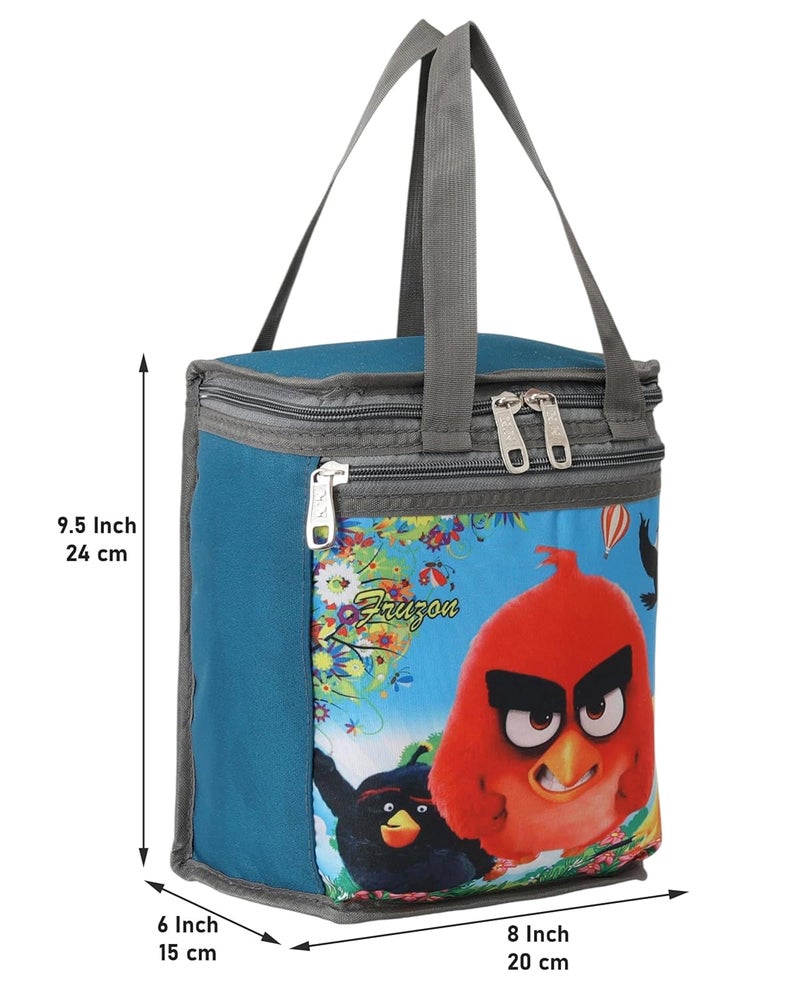 HACKON STAR 10L Lunch Tiffin Bag for School & Picnic for Boys & Girls Waterproof Lunch Bag (Green n) - Image 3