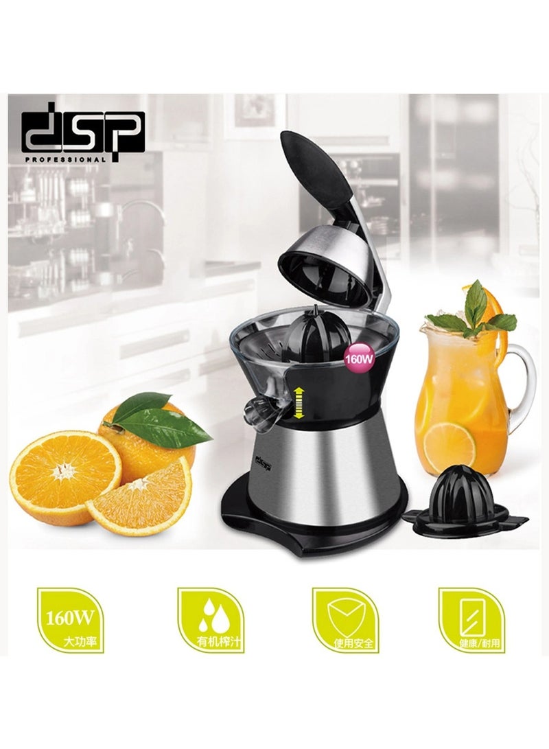 DSB DSP 160W Electric Orange Juicer Stainless Steel Handy Handle No Capacity Adjustable Plastic Filter Stainless Steel Nozzle with Leak-proof Function Detachable Parts for Easy Operation and Cleaning - Image 4