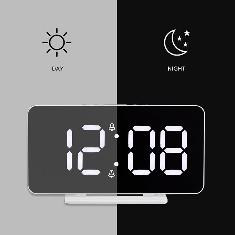 Digital Alarm Clock Temperature Number Time Clock Home Decoration - Image 2