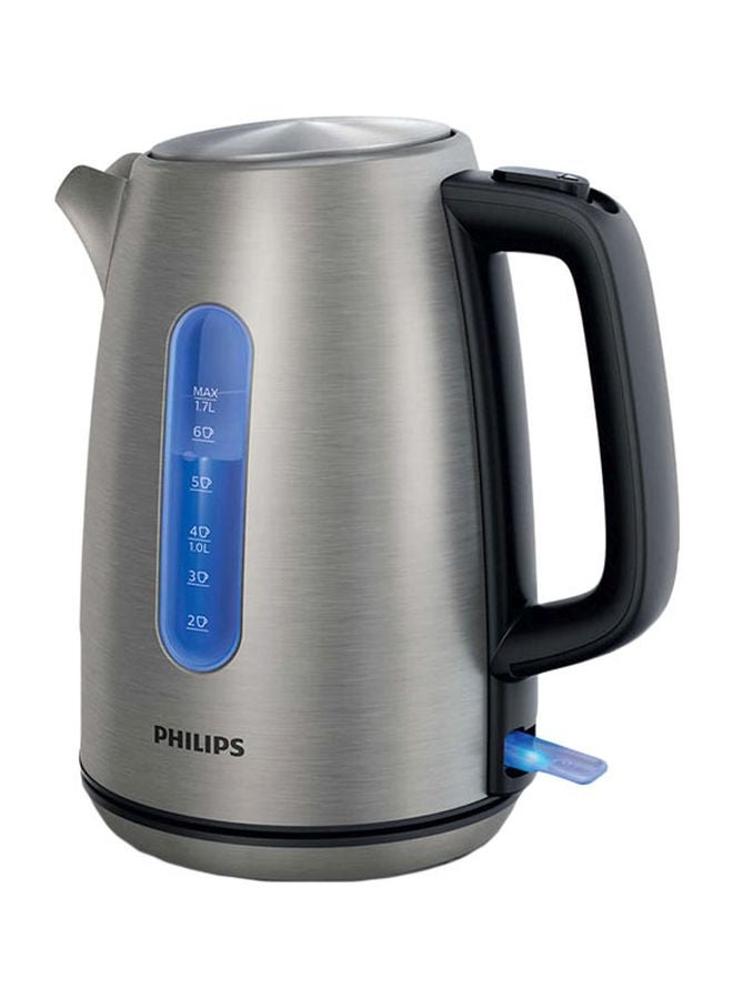 Philips Electric Kettle 1.7 L 2200 W HD9357 Silver/Black/Blue - Image 1