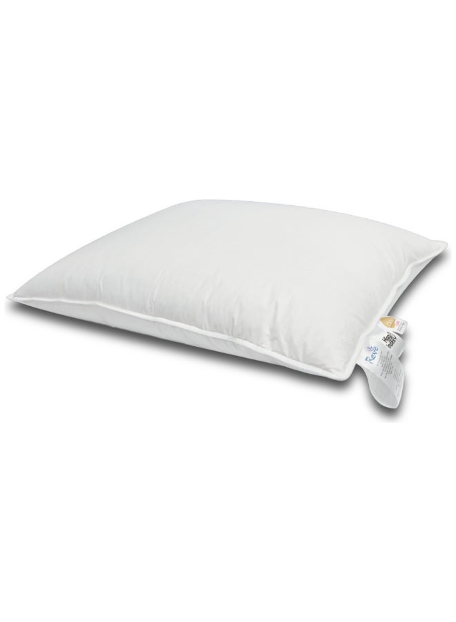 REVE Rectangular Duck Feather and Down Fill Cotton Pillow White 50 x 70 cm DOWN&FEATHER PILLOW(GO - Image 1