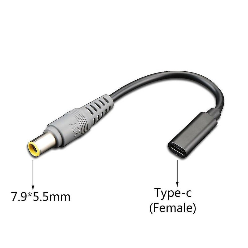 كابل موصل محول شاحن قوة PD من أنبوب أنثى USB 3.1 Type C إلى أنبوب ذكر بحجم 7.9*5.0 و4.0*1.35 و5.5*2.5 و2.1 و4.8*1.7 مم لجهاز Le
الحجم: 7.9*5.5 مم - Image 5